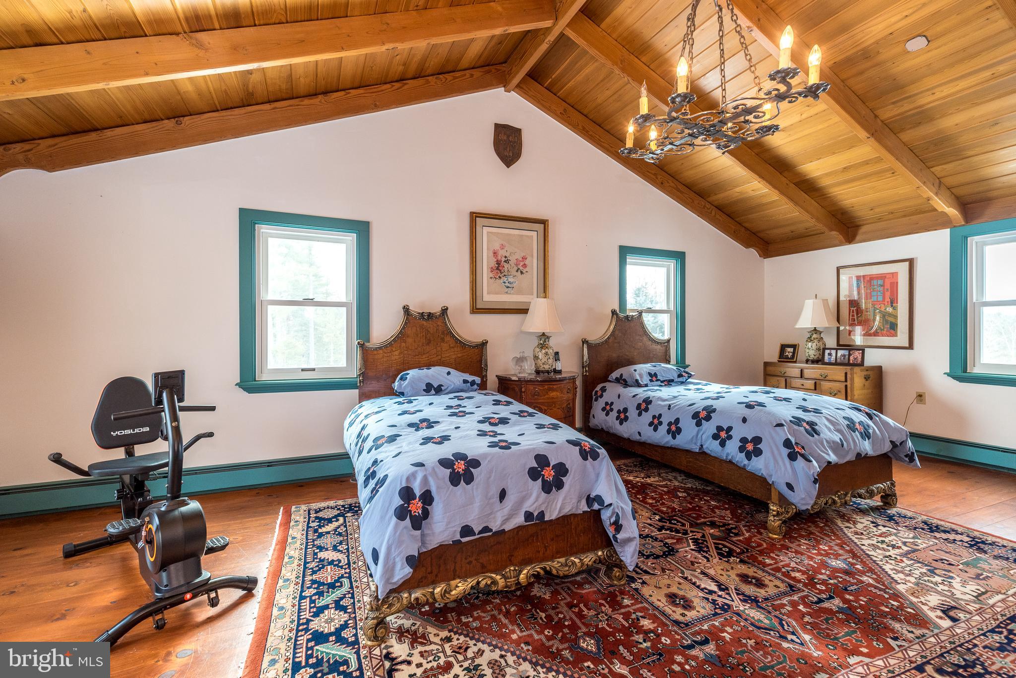 23 Lily Valley Road Erwinna, PA 18920 - Photo 23 of 81 a bedroom with double bed and a window