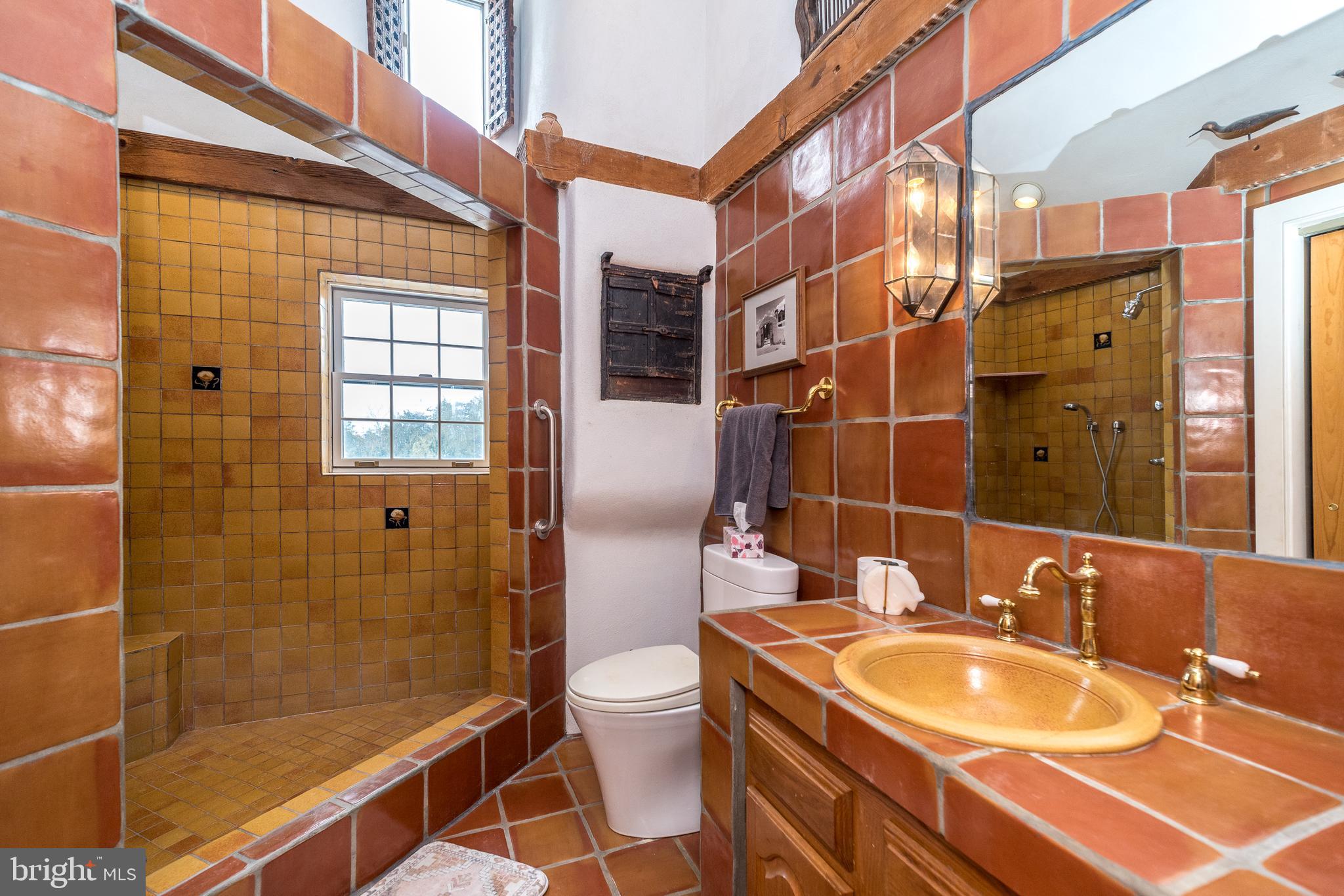 23 Lily Valley Road Erwinna, PA 18920 - Photo 25 of 81 a bathroom with a sink toilet and shower