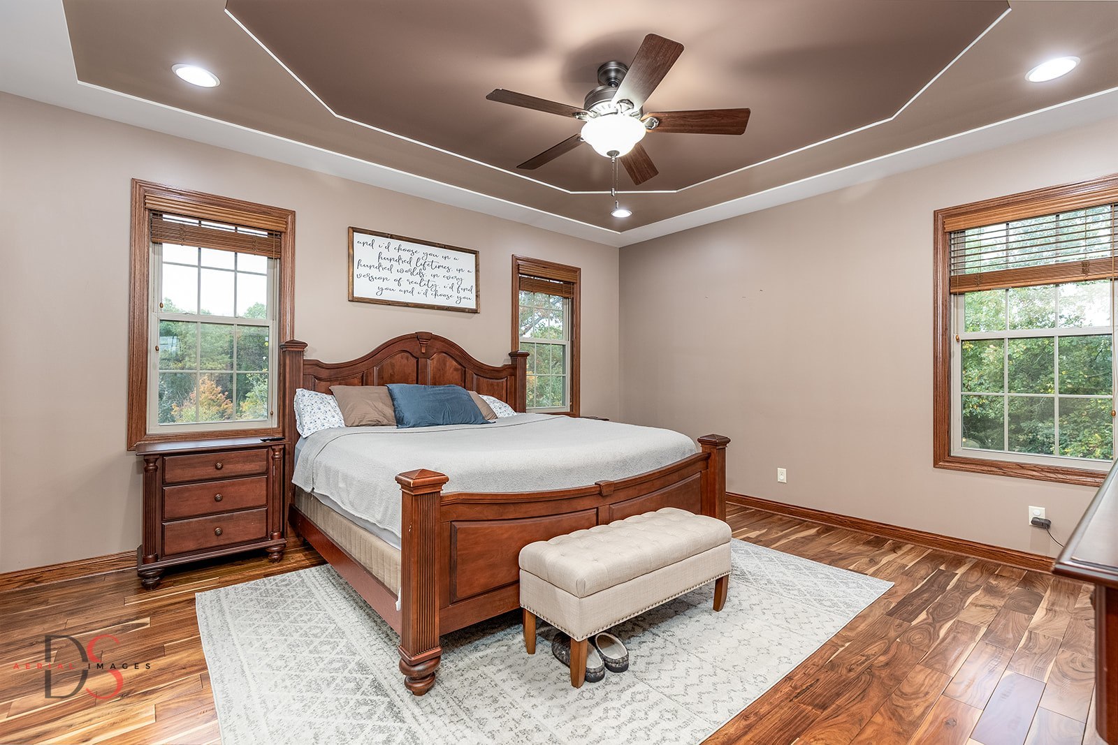 2834 East 2525th Road Marseilles, IL 61341 - Photo 19 of 31 a bedroom with a large bed and a window