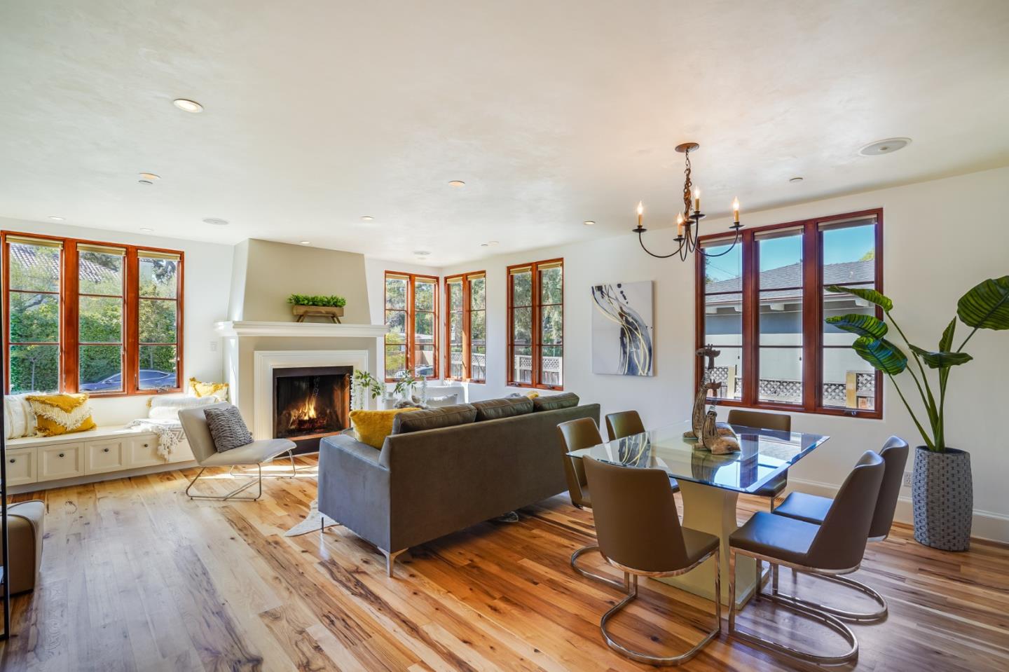 720 Edgewood Road San Mateo, CA 94402 - Photo 13 of 56 a living room with furniture large window and wooden floor