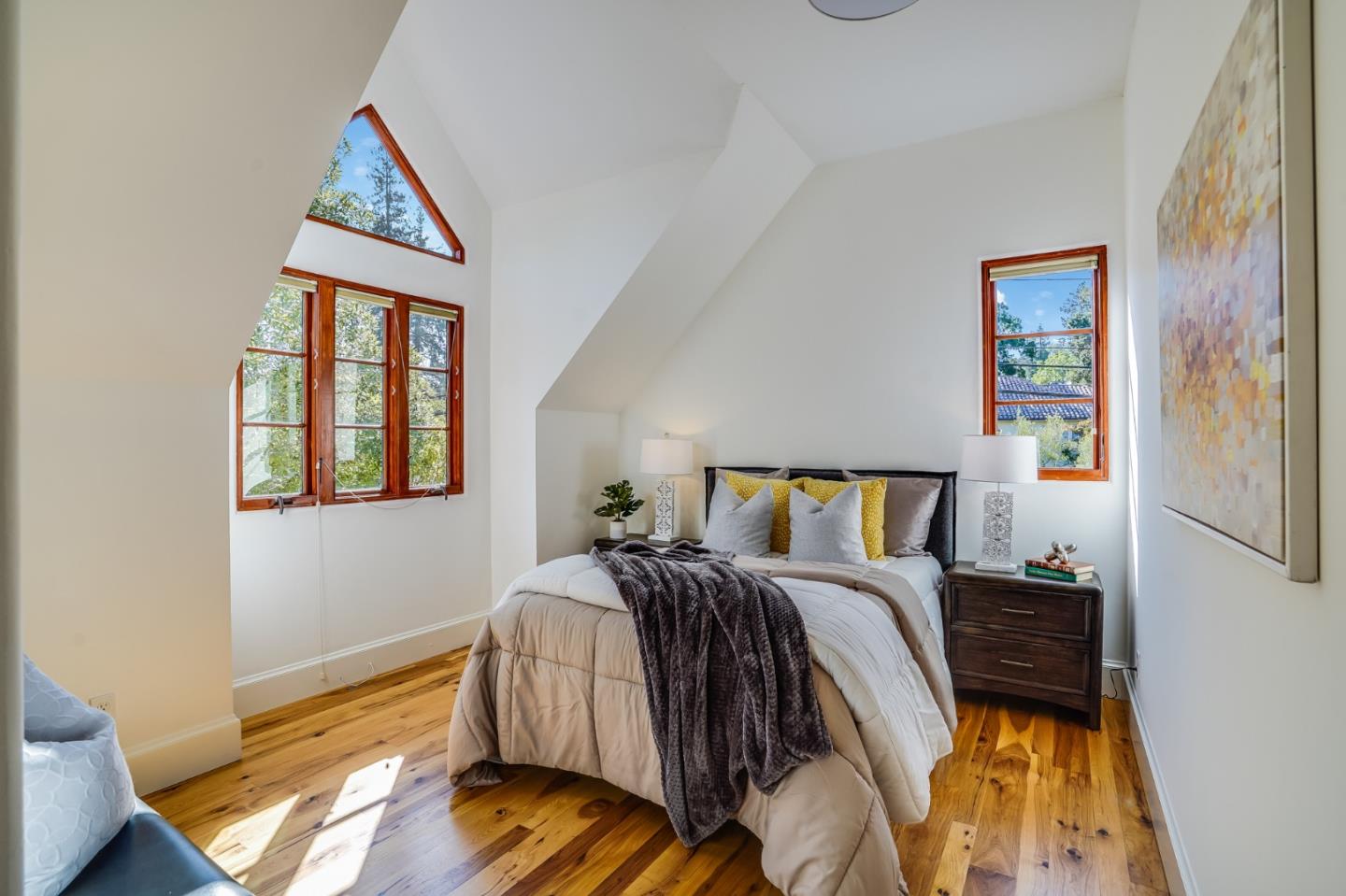 720 Edgewood Road San Mateo, CA 94402 - Photo 29 of 56 a bedroom with a bed and a window