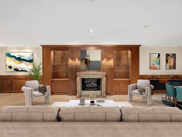 a view of an empty room with a sliding door