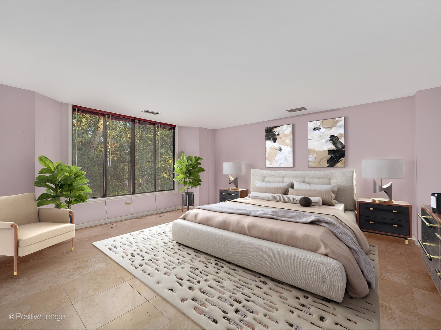 1401 Burr Oak Road, Unit 202B Hinsdale, IL 60521 - Photo 26 of 40 a bedroom with a bed and a couch