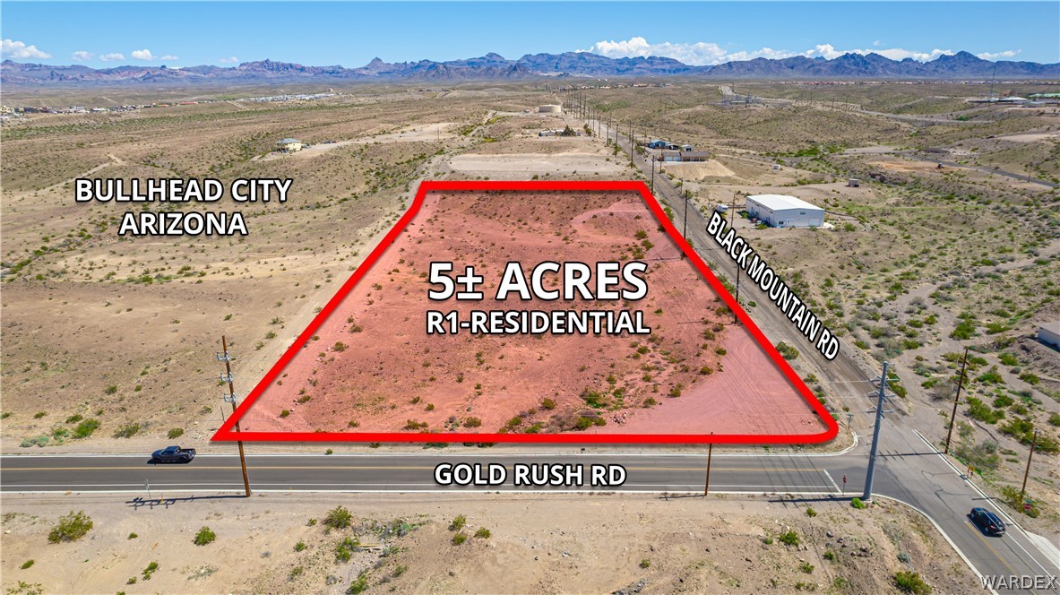 1992 Gold Rush Road Bullhead City, AZ 86442 - Photo 1 of 30 Aerial view featuring a mountain view