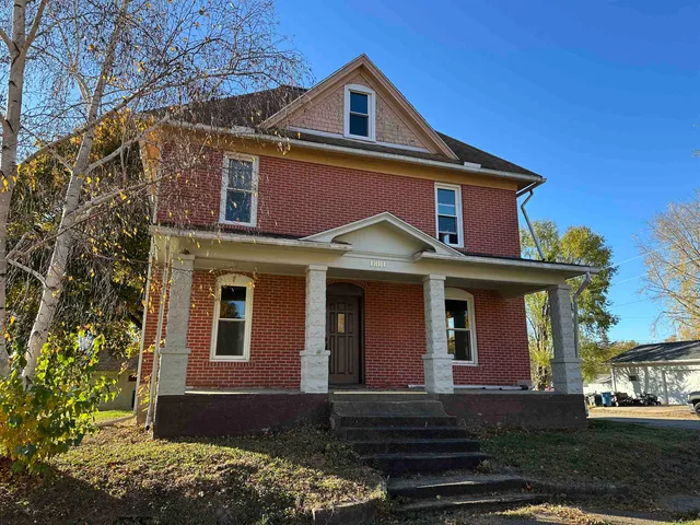 a front view of a house