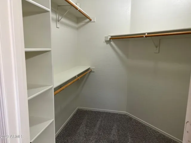 a close view of closet