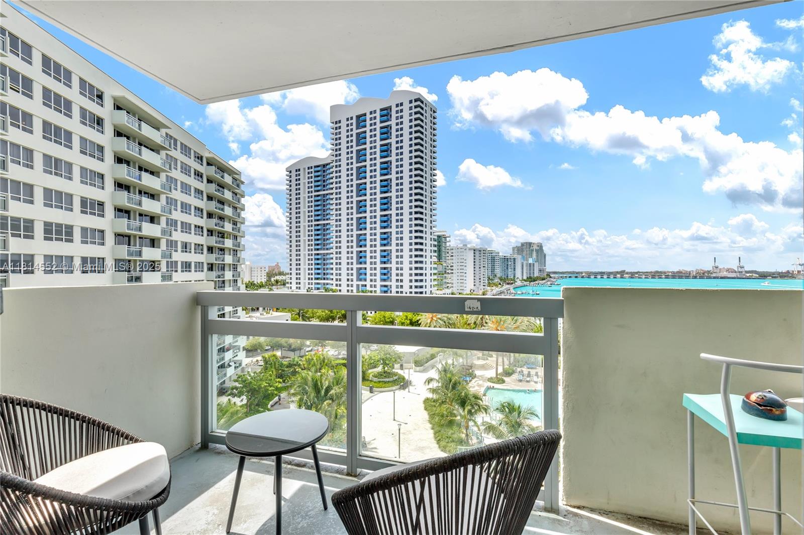 1500 Bay Road, Unit 830S Miami Beach, FL 33139 - Photo 20 of 20 a view of a living room and a large window