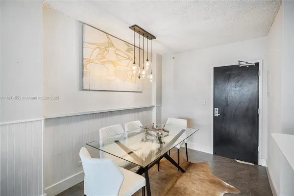 a view of a dining area in a house