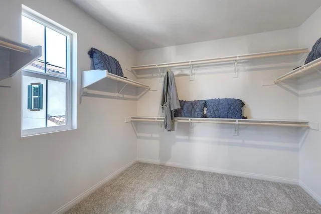 a view of a walk in closet