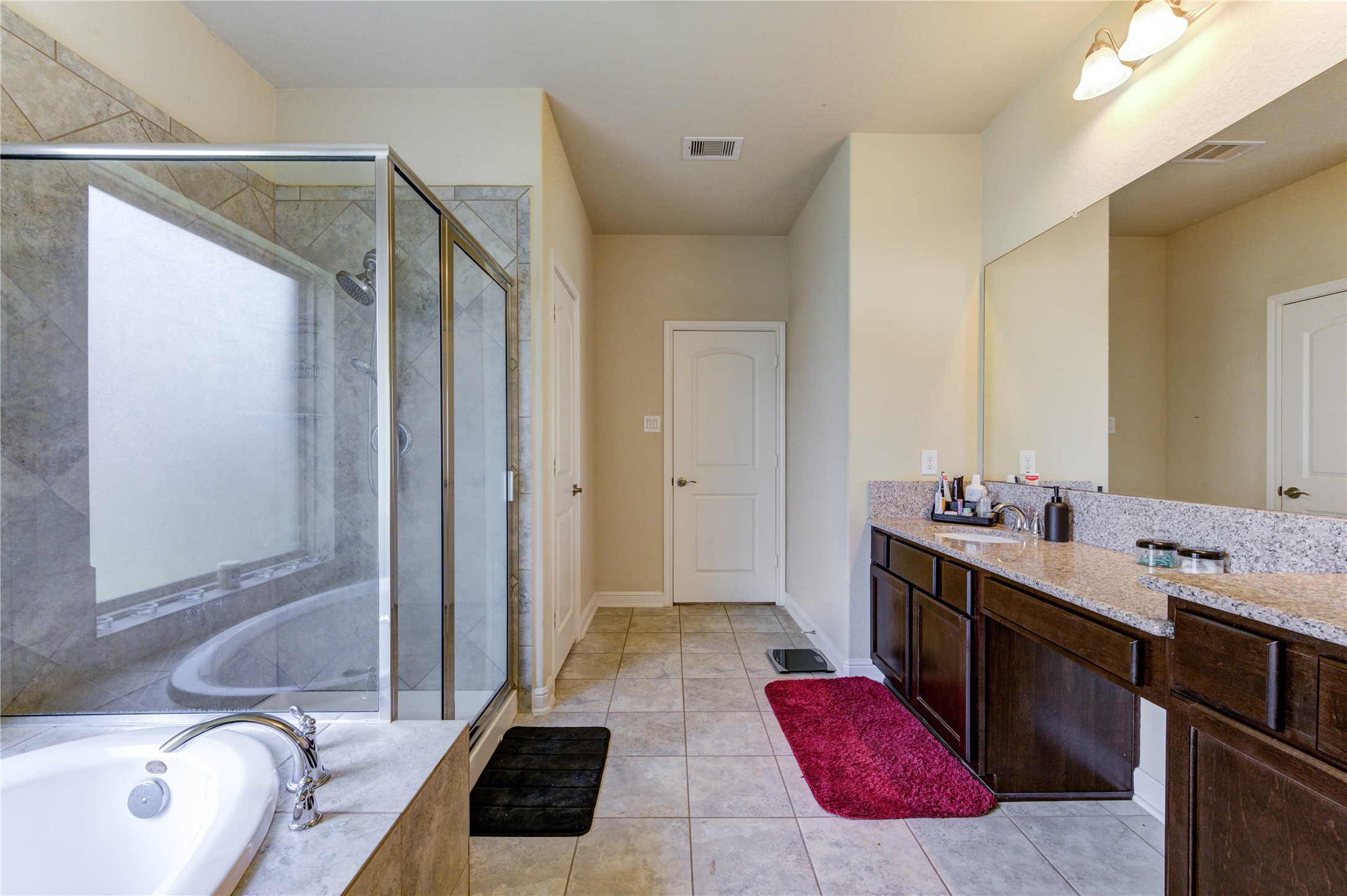 24511 Stratton Creek Drive Spring, TX 77373 - Photo 17 of 27 Primary Bath -Double Sinks Separate Soaking Tub and Shower