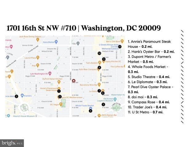 $230,000 | 1701 16th Street Northwest, Unit 710, Washington, DC 20009