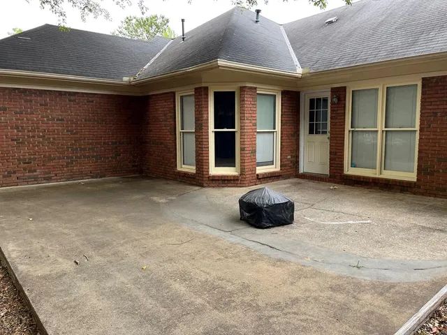 a view of backyard and tree