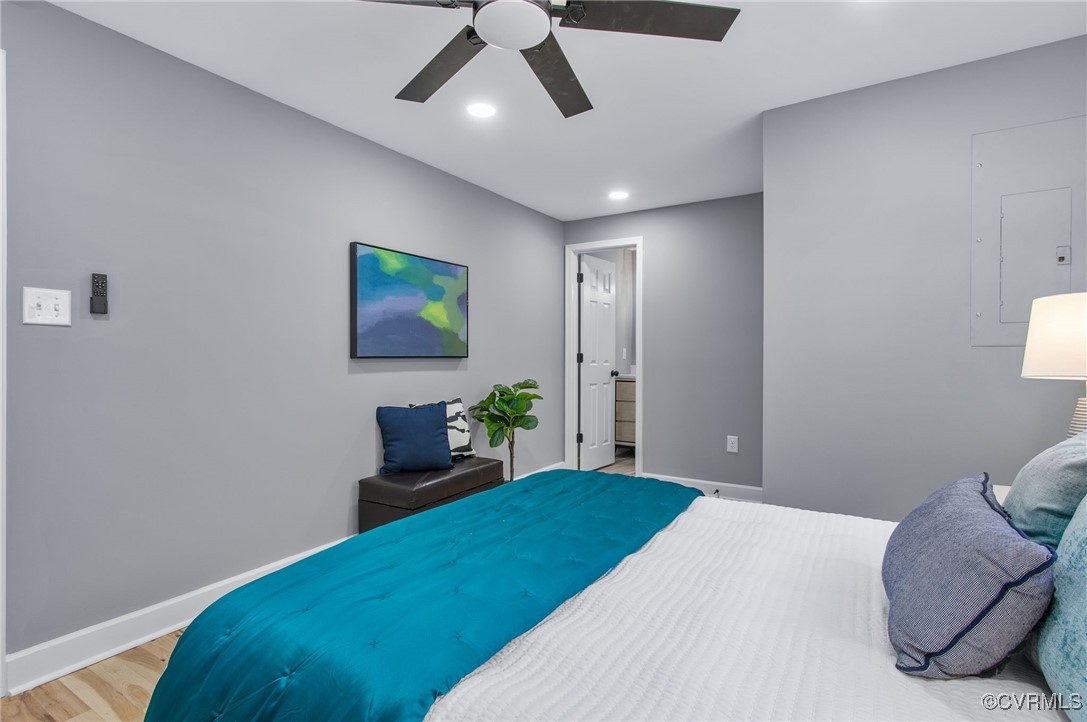 8501 Barnetts Road Charles City, VA 23030 - Photo 18 of 33 Bedroom featuring ceiling fan, recessed lighting,