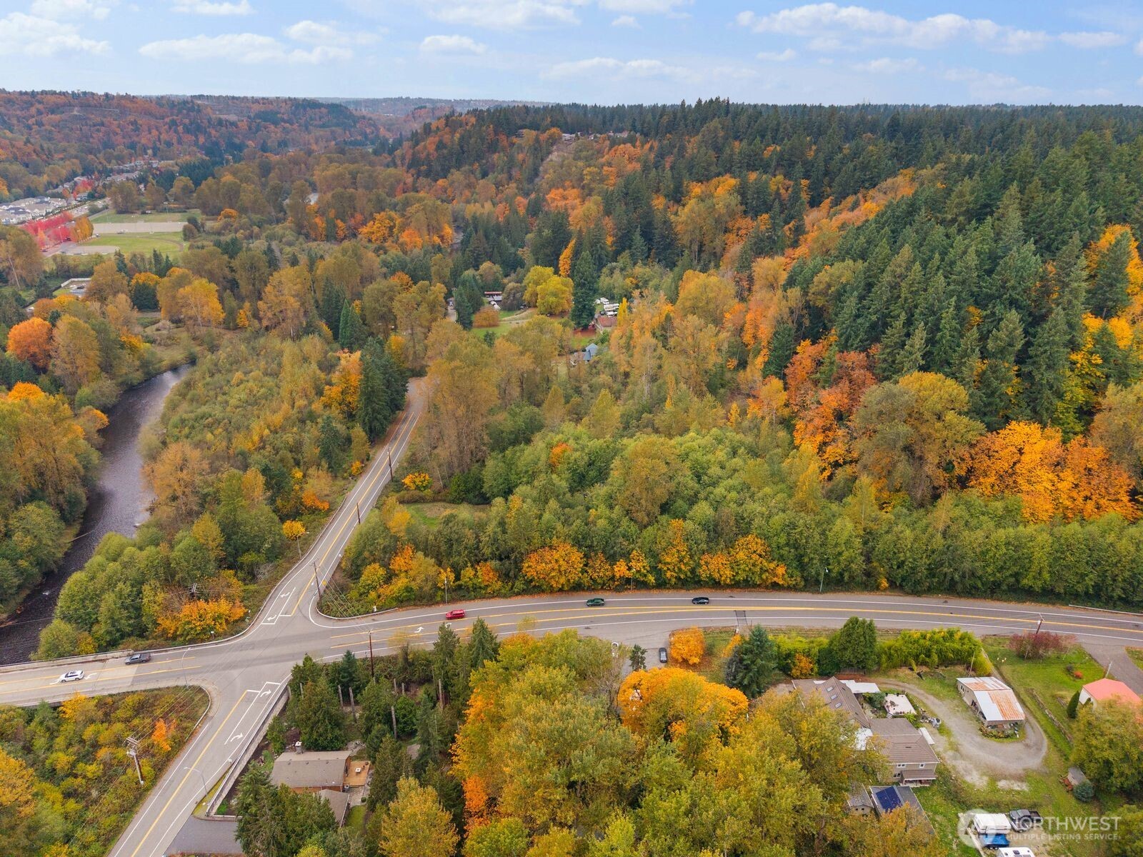 14866 154th Place Southeast Renton, WA 98058 - Photo 35 of 36 an aerial view of residential houses with outdoor space
