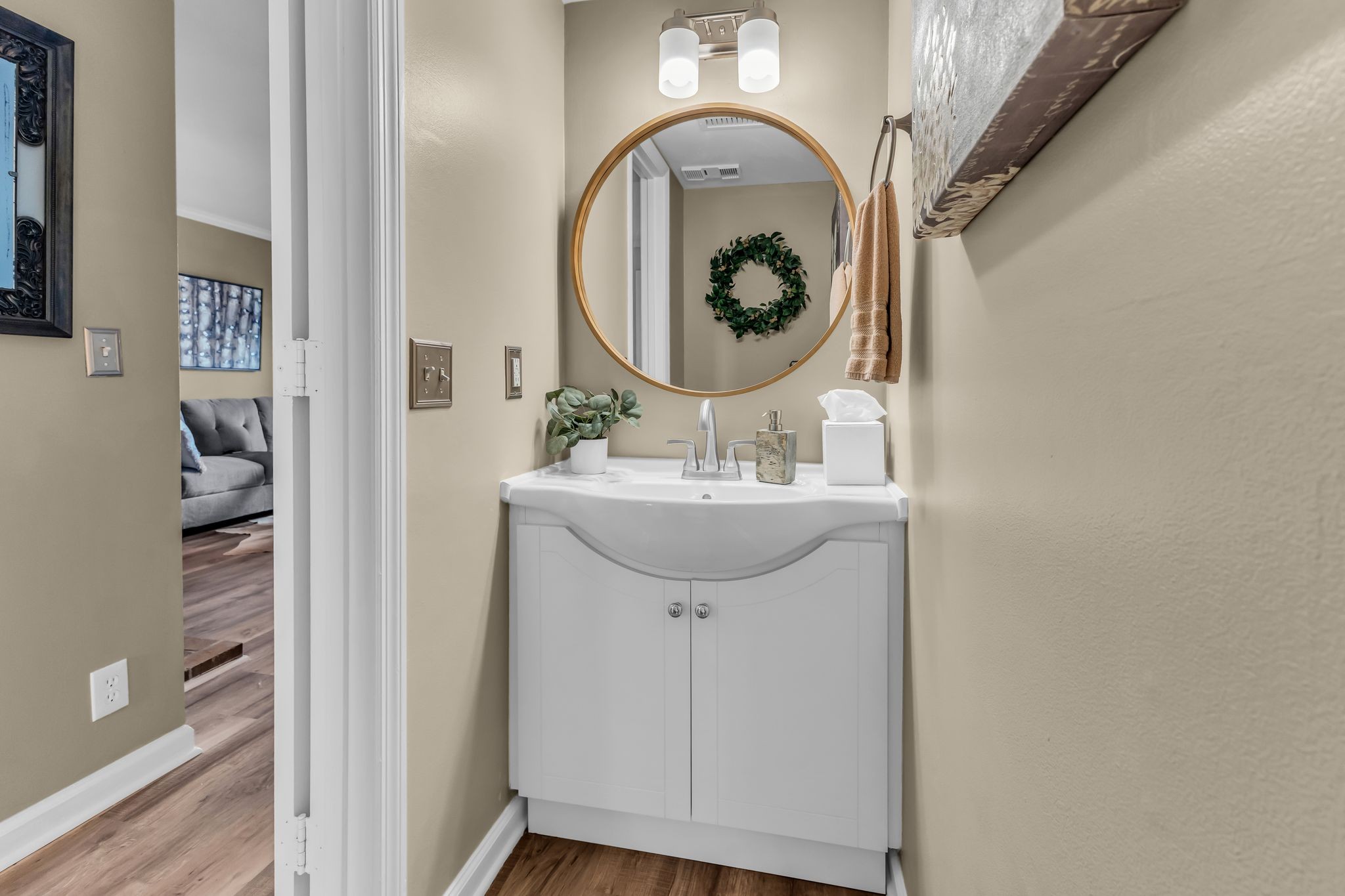 705 Fox Ridge Drive Brentwood, TN 37027 - Photo 16 of 26 a bathroom with a sink and a mirror