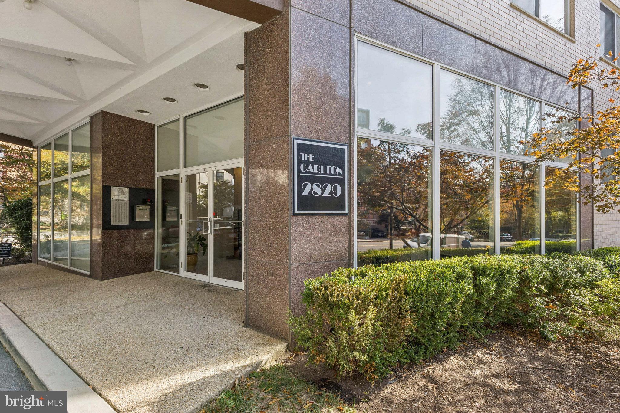 2829 Connecticut Avenue Northwest, Unit 107 Washington, DC 20008 - Photo 1 of 13 a view of a building with a outdoor space