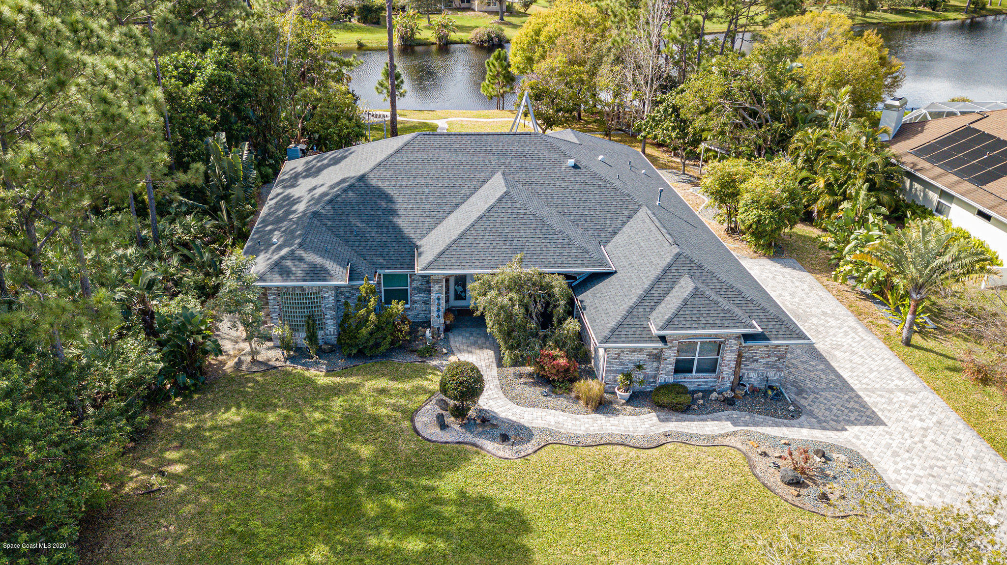 4434 Long Lake Road Melbourne, FL 32934 - Photo 4 of 53 Aerial of House