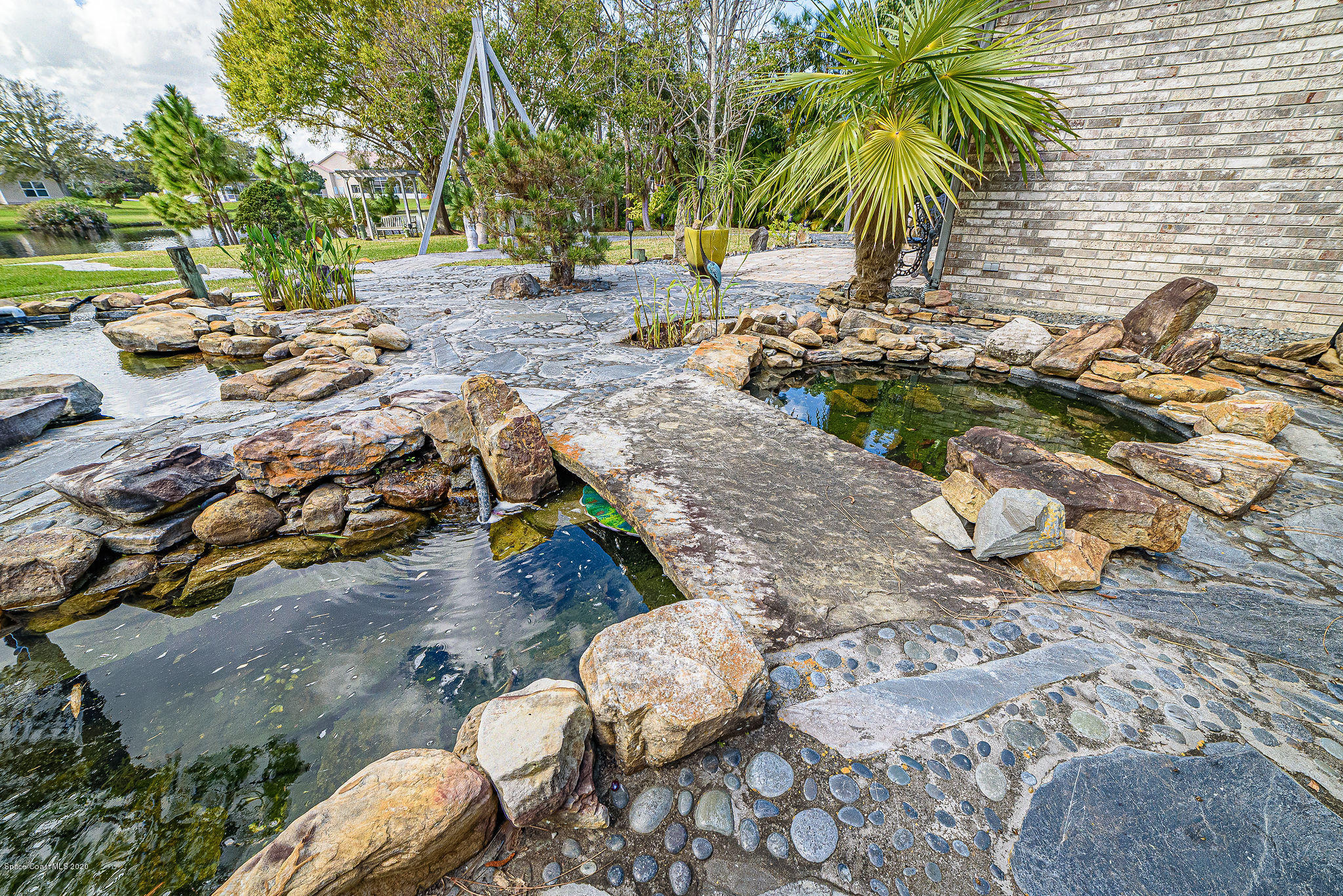 4434 Long Lake Road Melbourne, FL 32934 - Photo 34 of 53 Koi pond Bridge