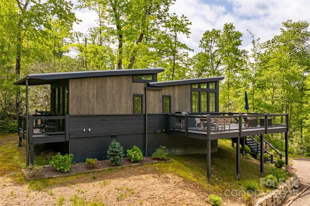 a house view with a garden space