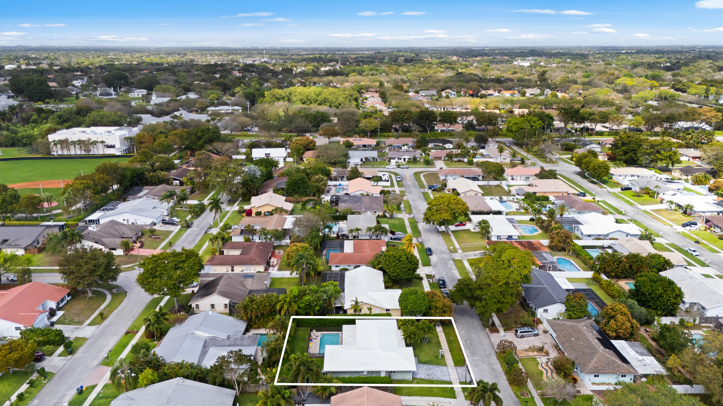 3333 Northwest 26th Court Boca Raton, FL 33434 - Photo 38 of 41 an aerial view of residential houses with outdoor space