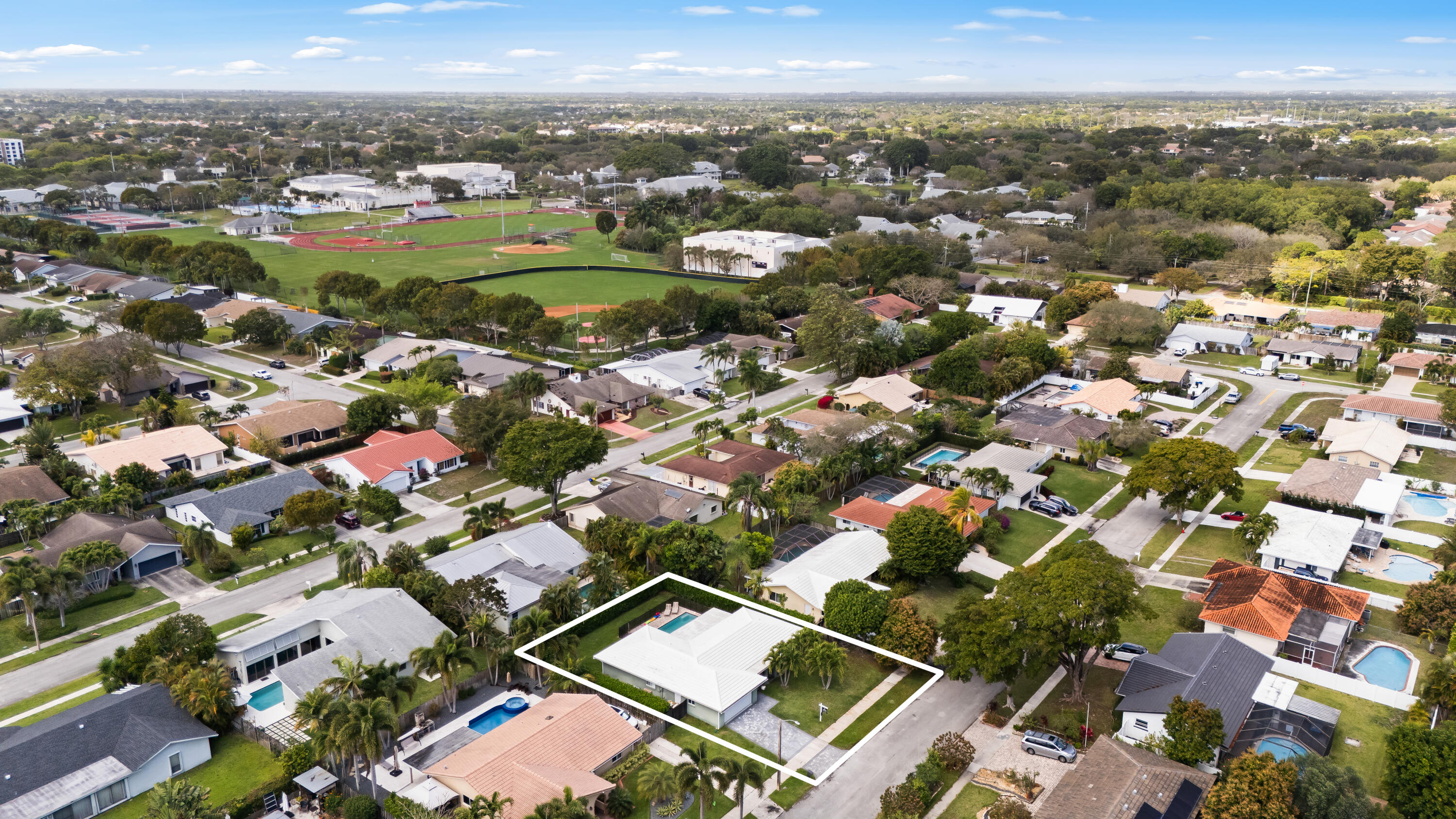 3333 Northwest 26th Court Boca Raton, FL 33434 - Photo 39 of 41 an aerial view of residential houses with outdoor space