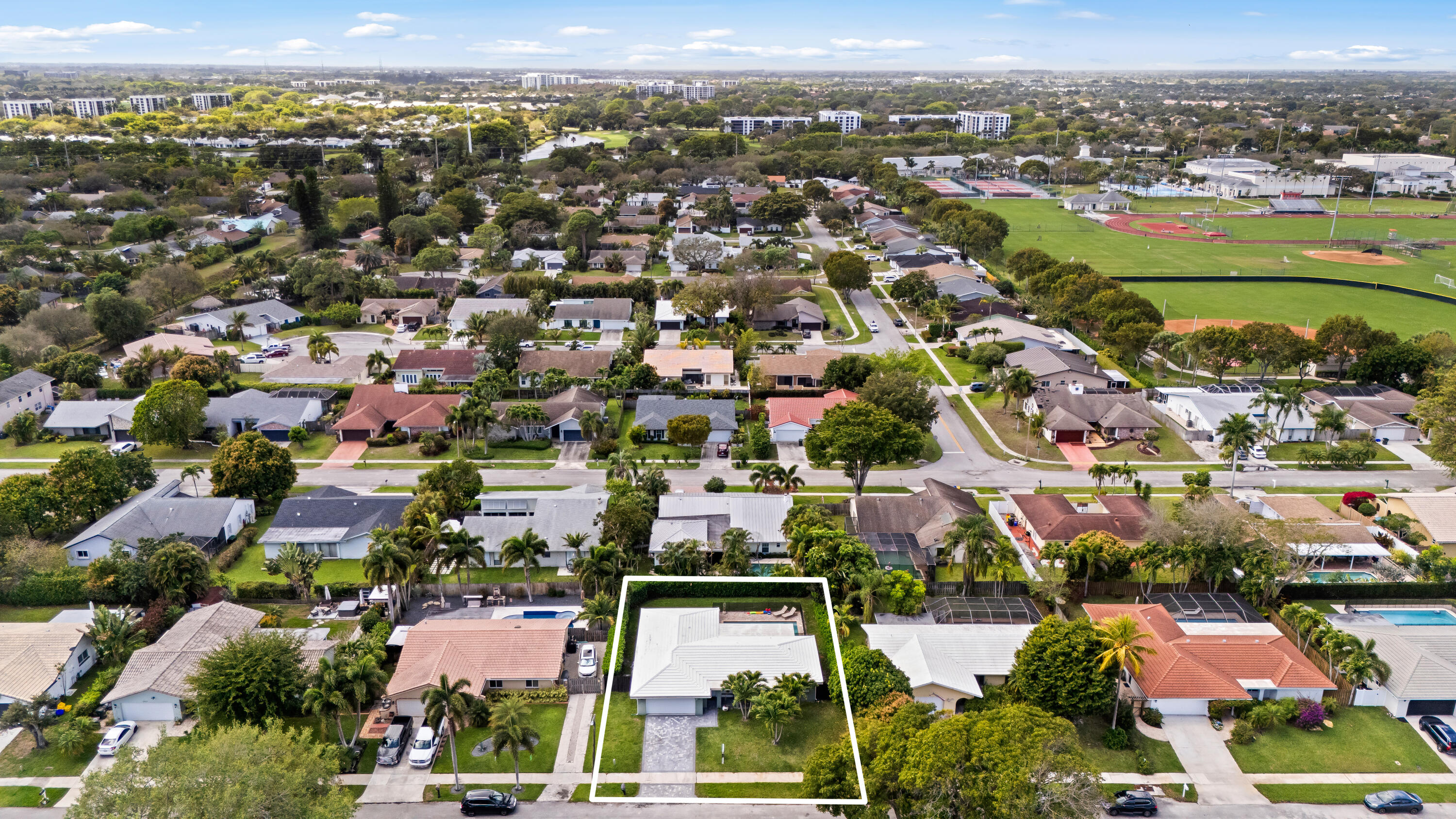3333 Northwest 26th Court Boca Raton, FL 33434 - Photo 40 of 41 an aerial view of residential houses with outdoor space
