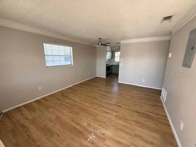 wooden floor in an empty room
