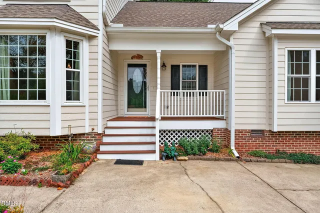 a front view of a house