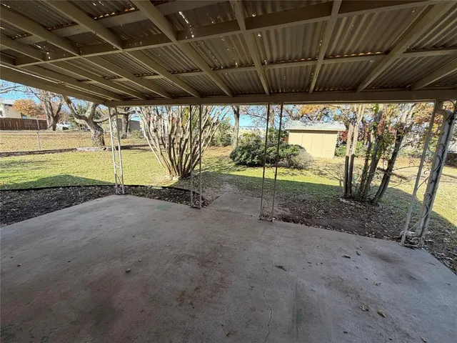 a view of outdoor space with garden