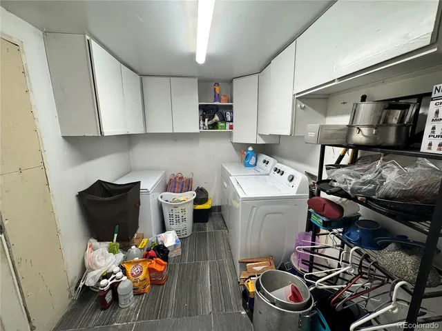 a room with storage and utility