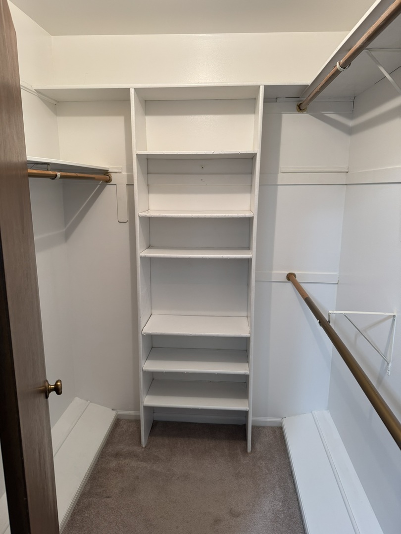 9244 Gross Point Road, Unit 103 Skokie, IL 60077 - Photo 20 of 28 a view of walk in closet with empty racks