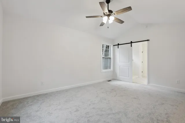 a view of an empty room