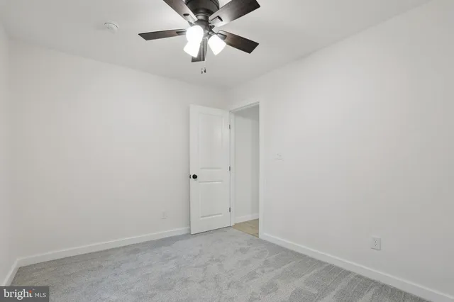 a view of small space with closet area