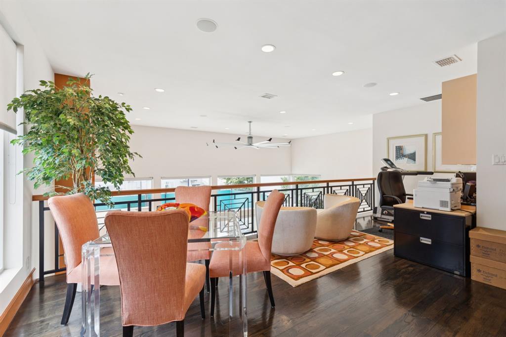 5730 West Amherst Avenue Dallas, TX 75209 - Photo 20 of 40 a outdoor dining space with furniture and wooden floor