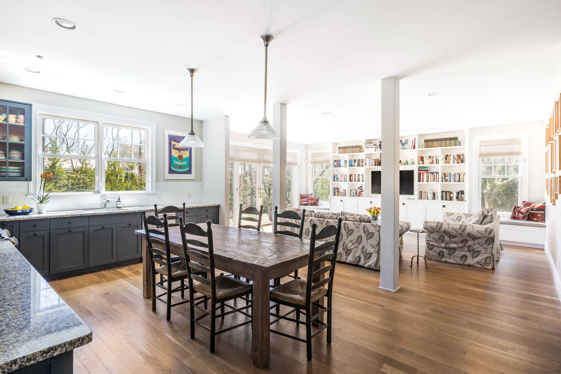9 Dering Lane East Hampton, NY 11937 - Photo 13 of 30 a view of a dining room with furniture window and wooden floor