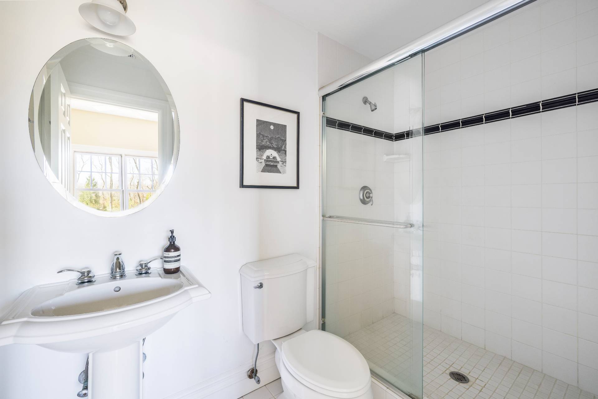 9 Dering Lane East Hampton, NY 11937 - Photo 25 of 30 a bathroom with a sink toilet and shower