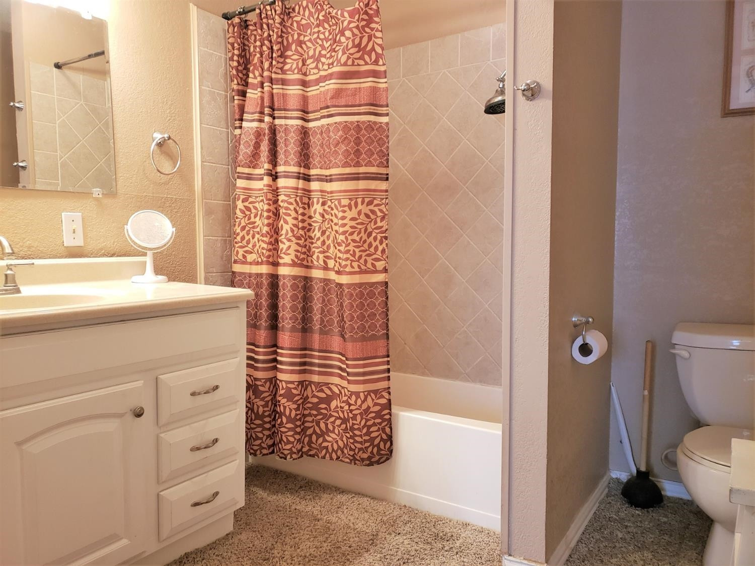 1401 Ave J Abernathy, TX 79311 - Photo 13 of 23 a bathroom with a sink a toilet and shower