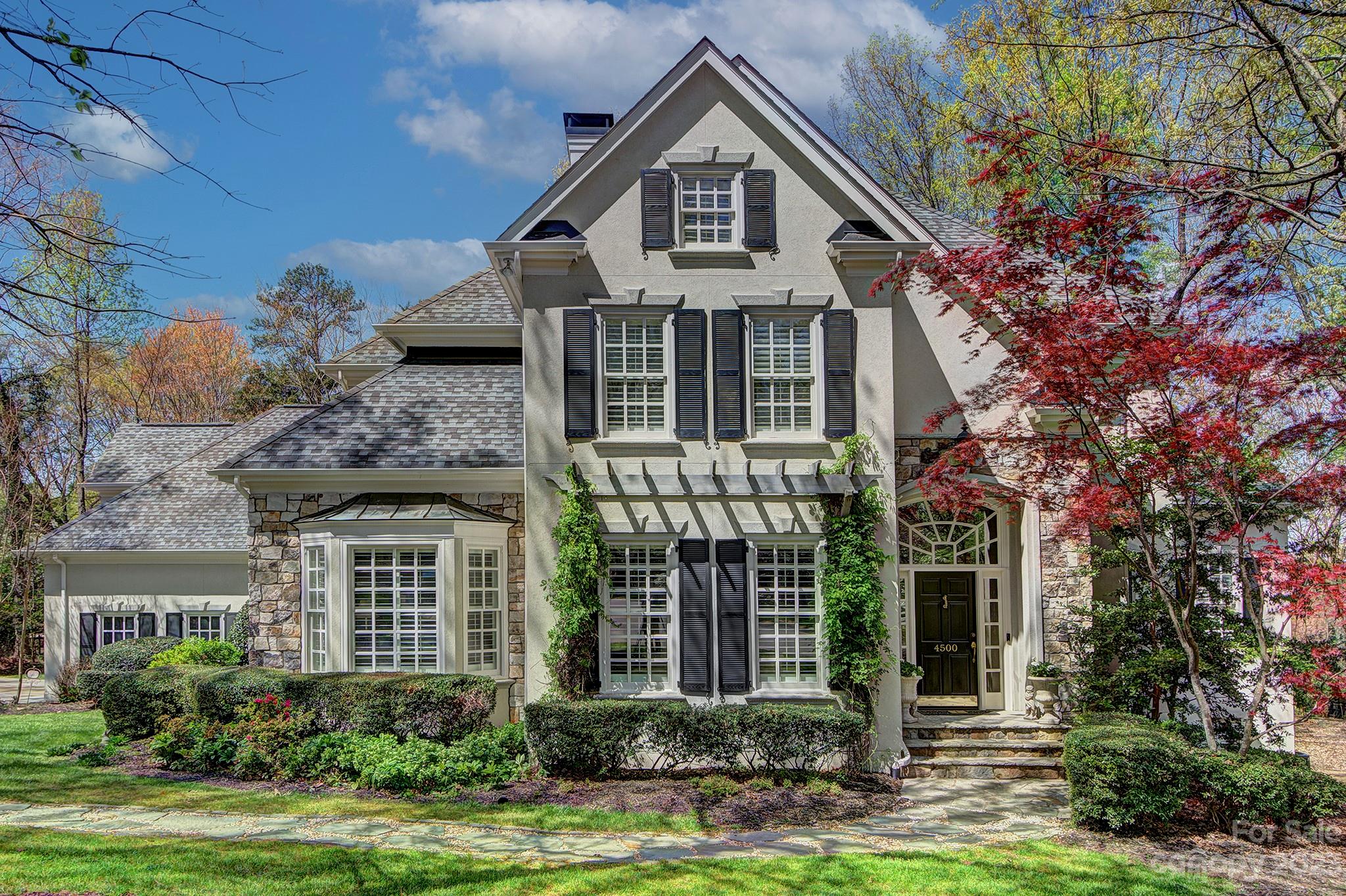 4500 Nora's Path Road Charlotte, NC 28226 - Photo 46 of 48 a front view of a house with a yard