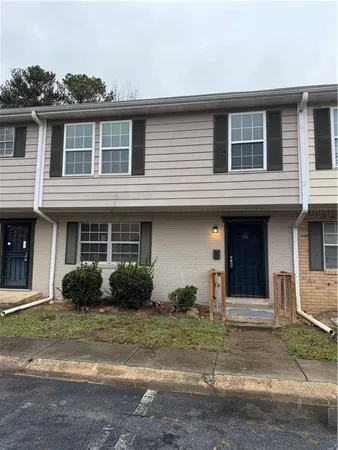 a front view of a house
