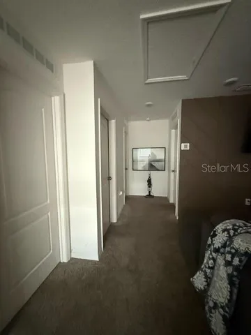 a view of entryway with livingroom