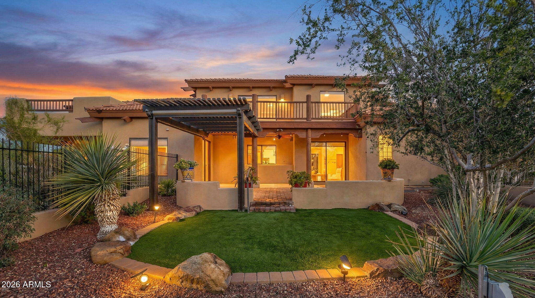 8540 East McDowell Road, Unit 110 Mesa, AZ 85207 - Photo 42 of 74 a view of a house with a swimming pool