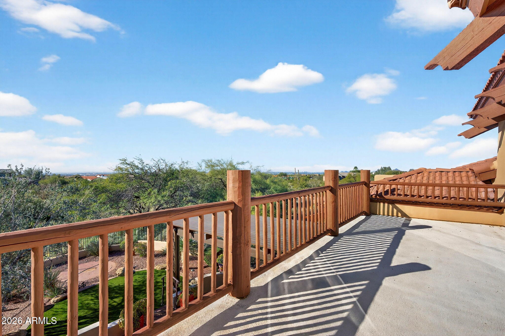 8540 East McDowell Road, Unit 110 Mesa, AZ 85207 - Photo 46 of 74 a view of city from a balcony