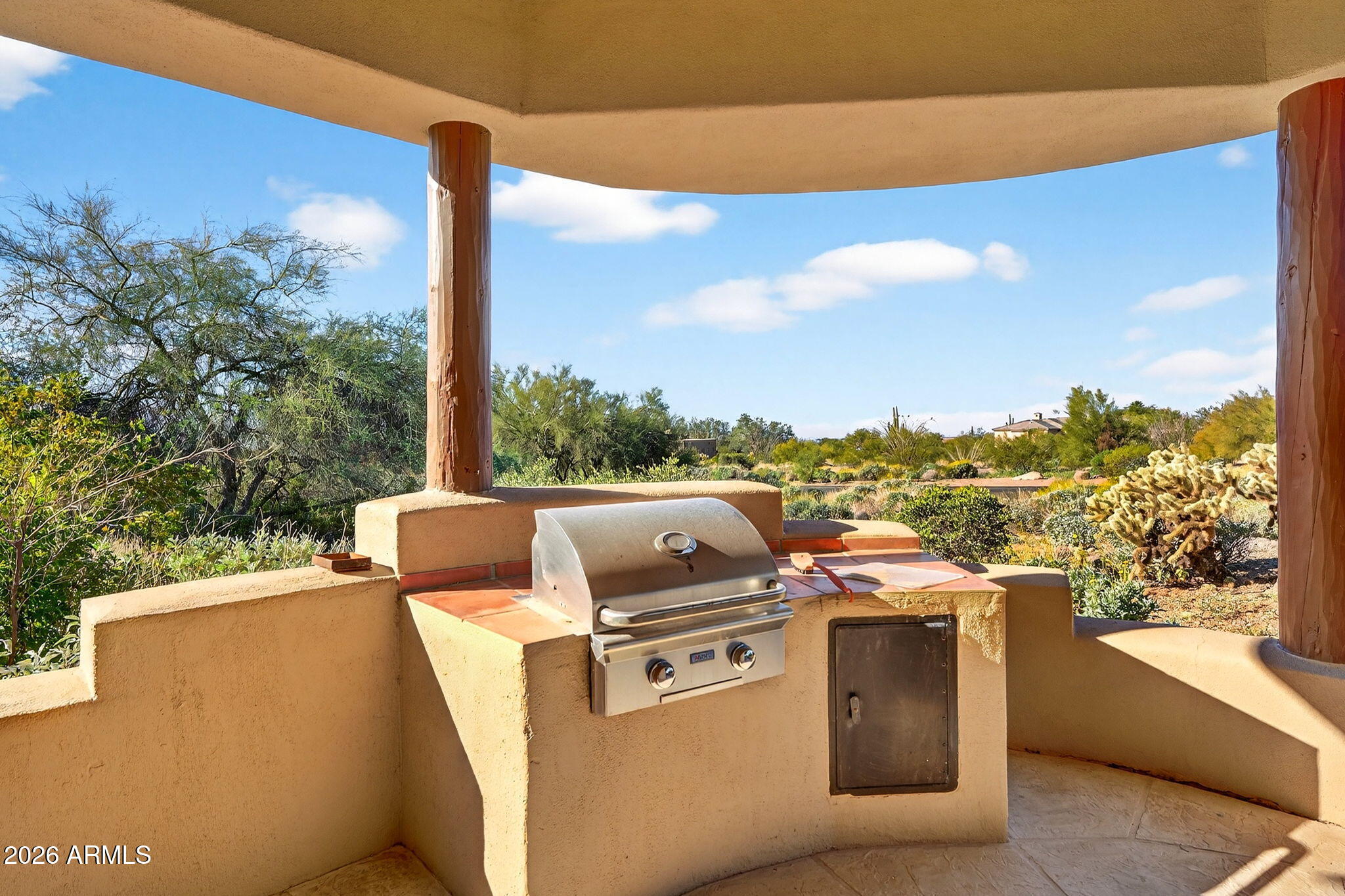 8540 East McDowell Road, Unit 110 Mesa, AZ 85207 - Photo 50 of 74 a view of a balcony with an outdoor space