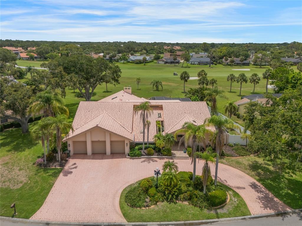a aerial view of a house