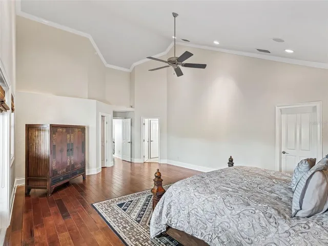 a view of lake with green space