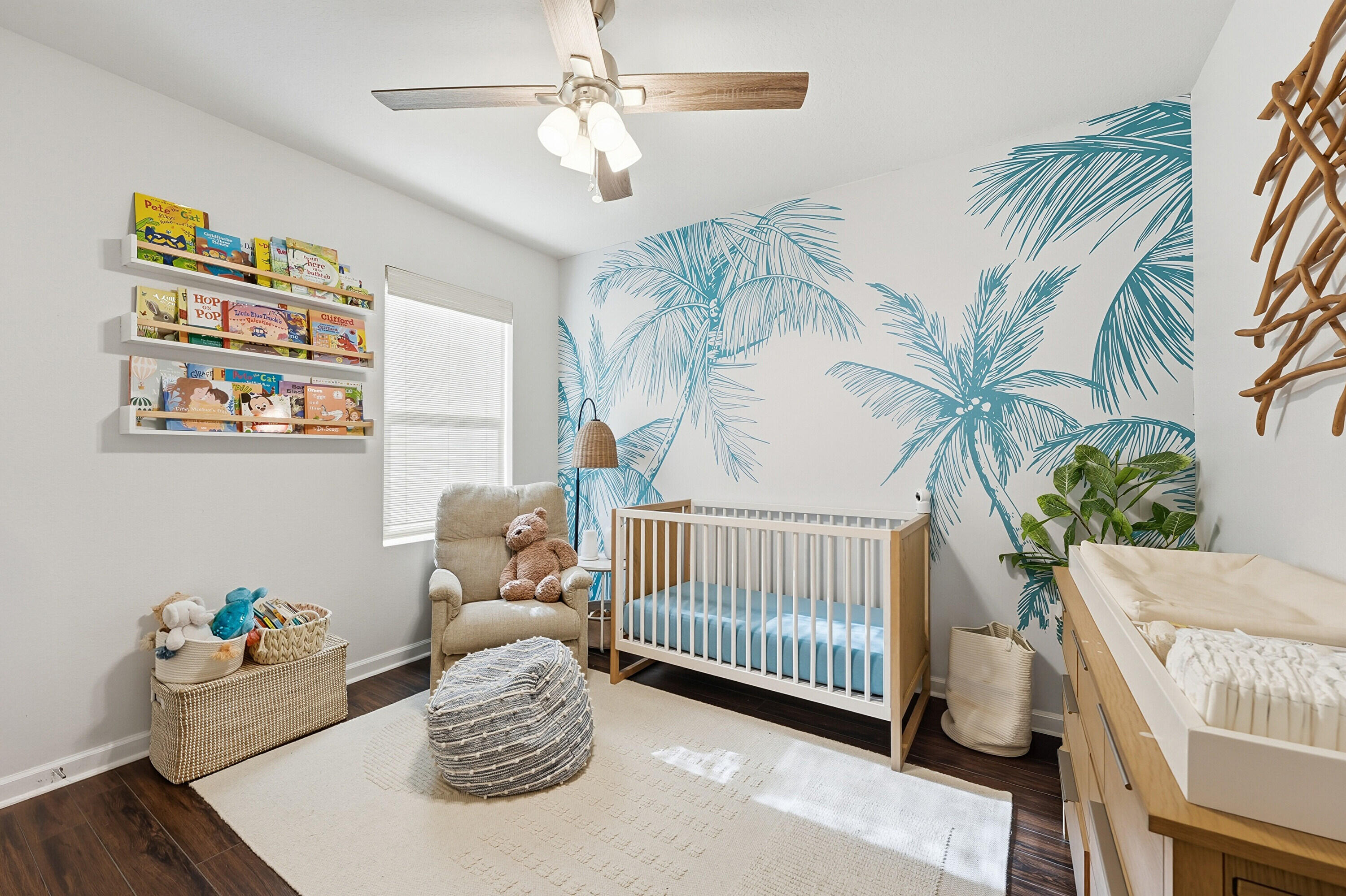 3113 Yellowstone Circle Fort Pierce, FL 34945 - Photo 20 of 33 a bedroom with furniture and a chandelier