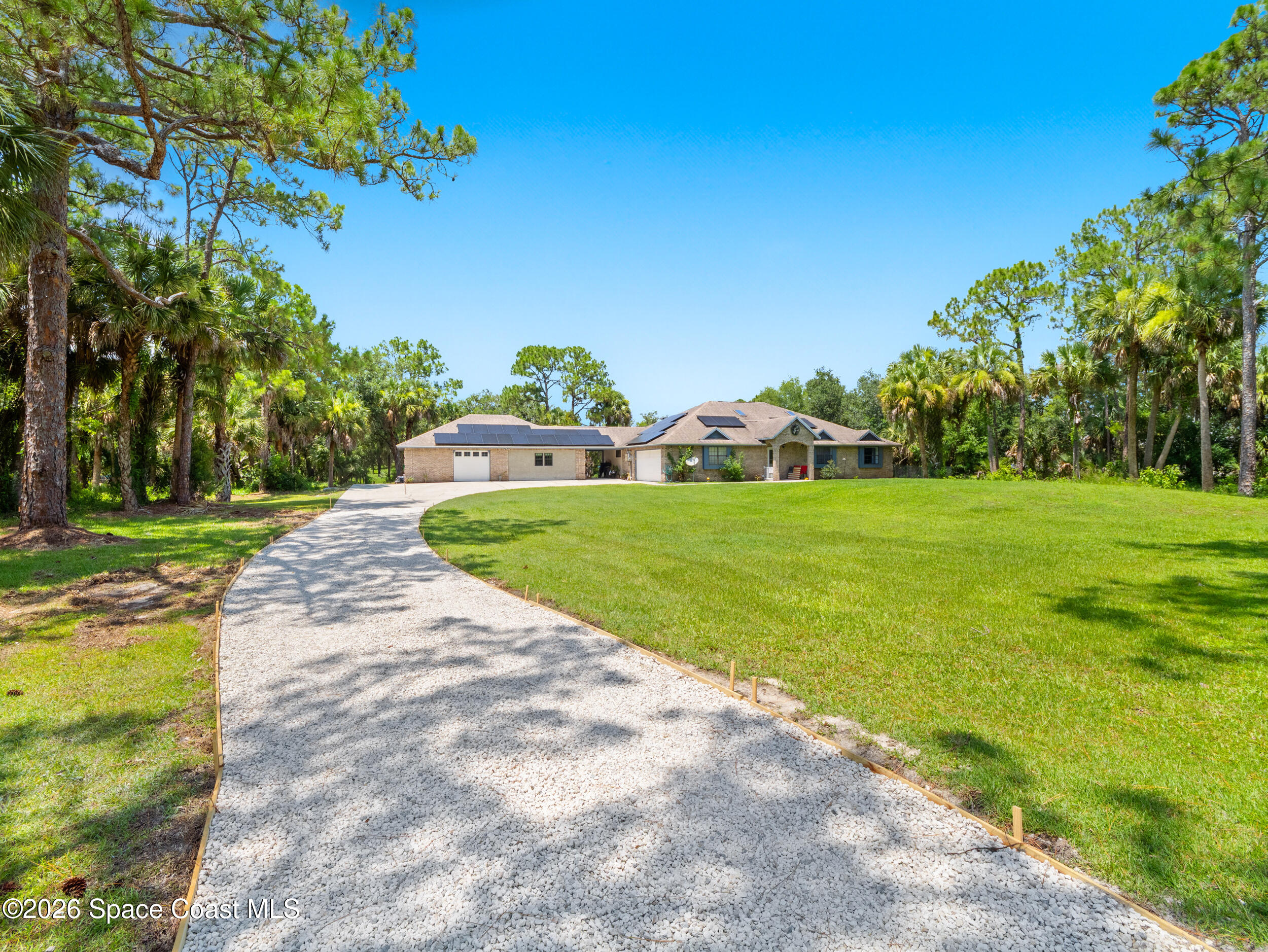 1950 Grant Road Grant Valkaria, FL 32949 - Photo 2 of 42 Driveway