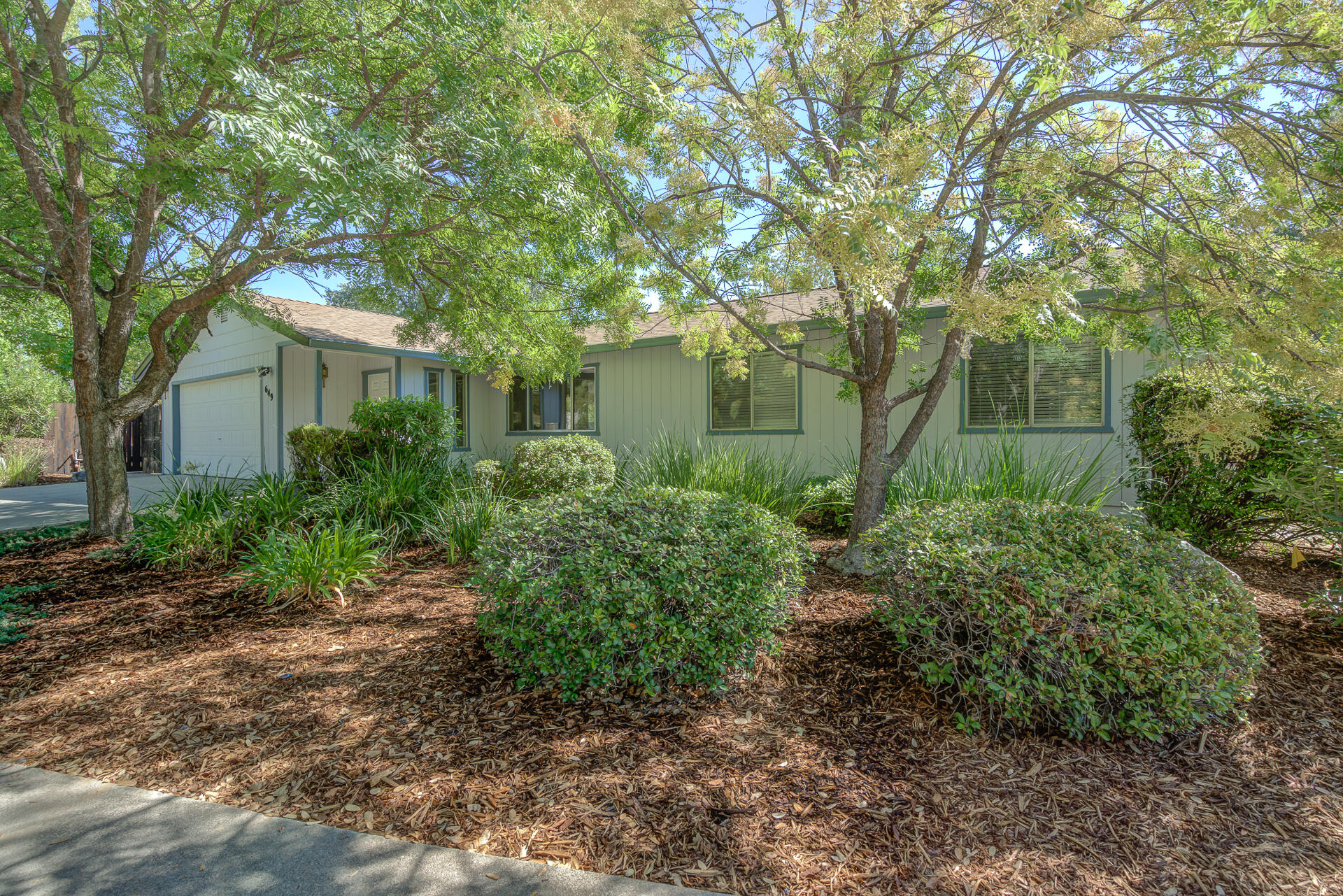 649 Lowe Street Redding, CA 96001 - Photo 1 of 35 a view of backyard of house with green space