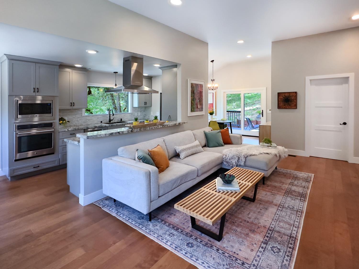 157 Grove Street Nevada City, CA 95959 - Photo 19 of 55 a living room with furniture and a wooden floor