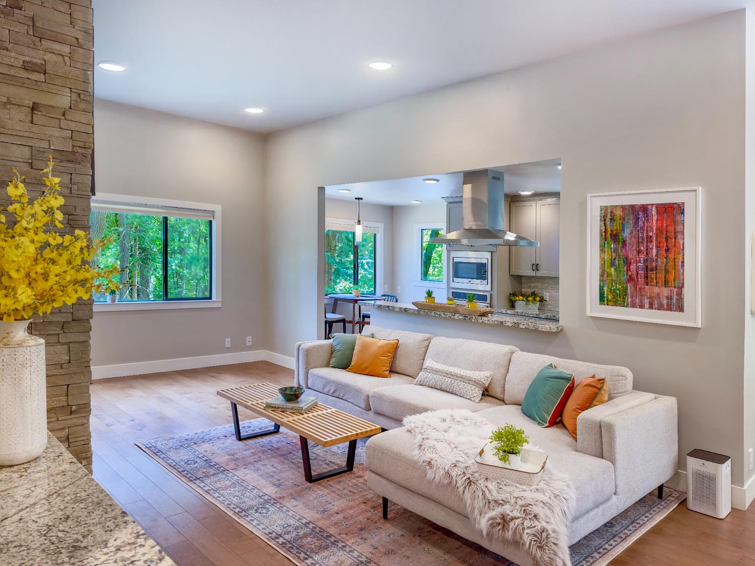 157 Grove Street Nevada City, CA 95959 - Photo 2 of 55 a living room with furniture and a potted plant